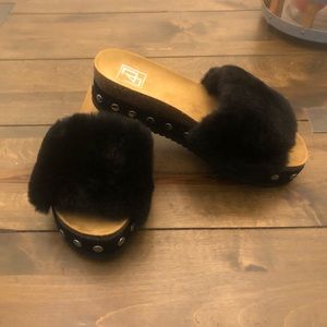 Flat Platform Studded Sandal